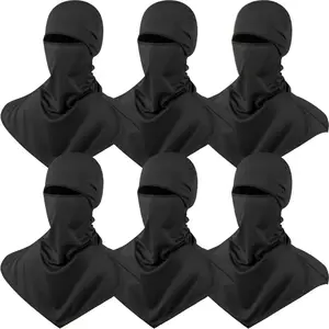 6 Pieces Balaclava Face Mask Cover Breathable Long Neck Covers for Men Women Outdoor Sports UV Sun Protection Protective Gear