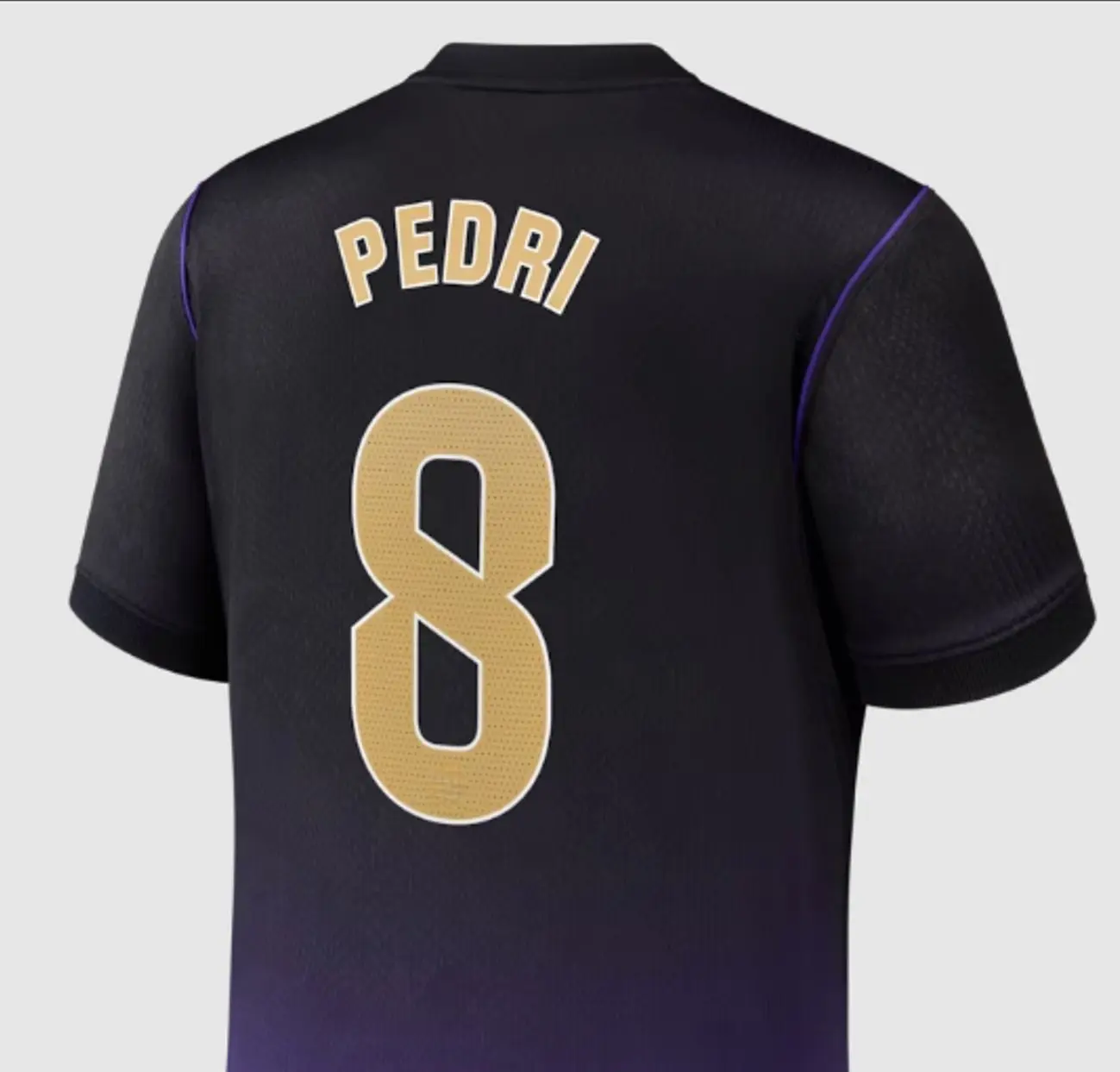 Unisex Black Purple Premium  Soccer Fan Shirt Number 8 Athletic Jersey Lightweight Unisex Sports Tee