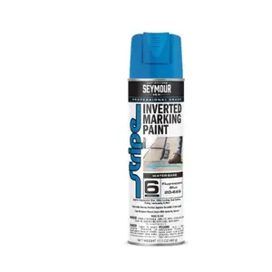 Seymour 20-669 Stripe Inverted Tip Marker, Blue Fluorescent Ground Marking Paint