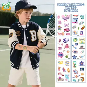 10 Sheets Children’s Sports Temporary Tattoos – Cute, Unique Cartoon Designs