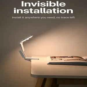 Portable Foldable Book Light, Three-Stage Dimming, Type-C Charging, Long Battery Life, High Color Rendering LED, Tabletop Reading Lamp