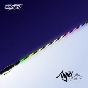 Angel Whips LED Whips - Illuminate Your Journey with COB Technology - Multi-Color, 2ft, 3ft, Pack of 2