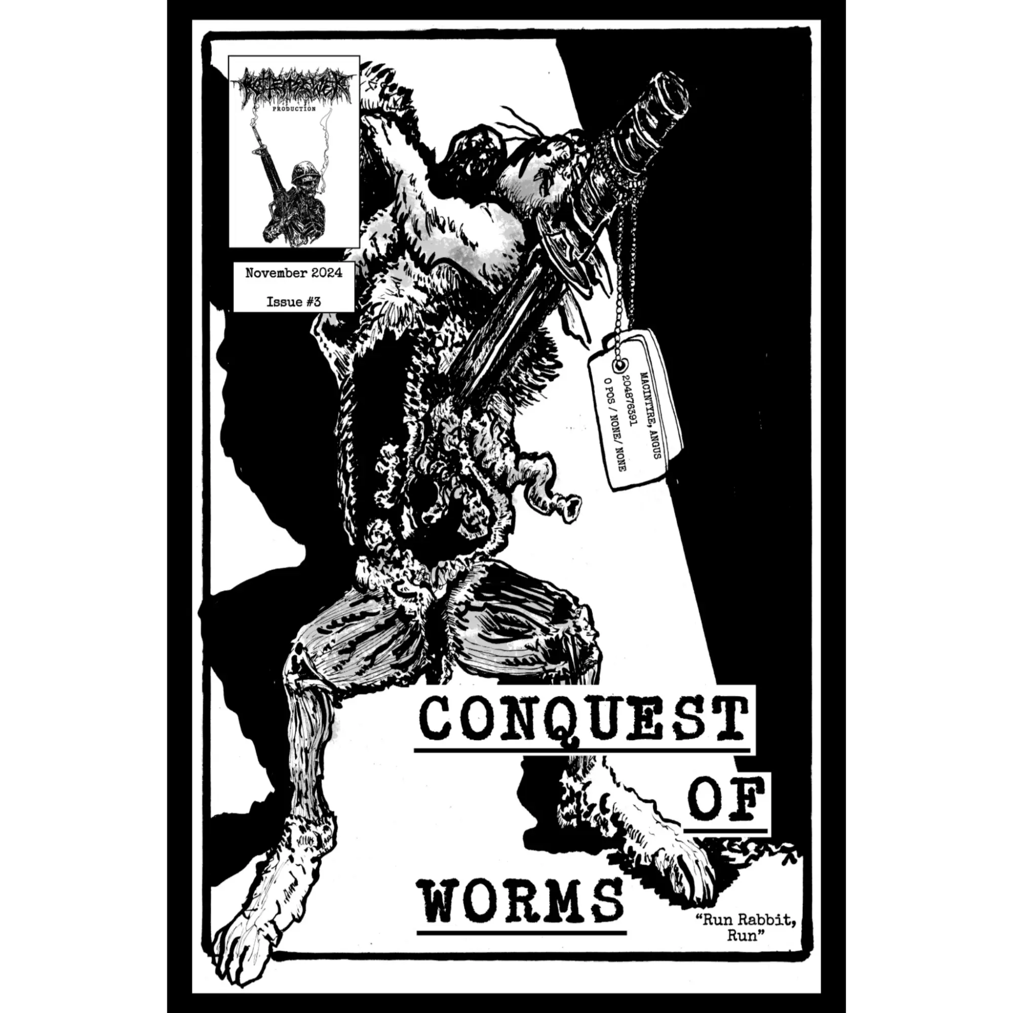 Conquest of Worms Issue 3  War Comic Book