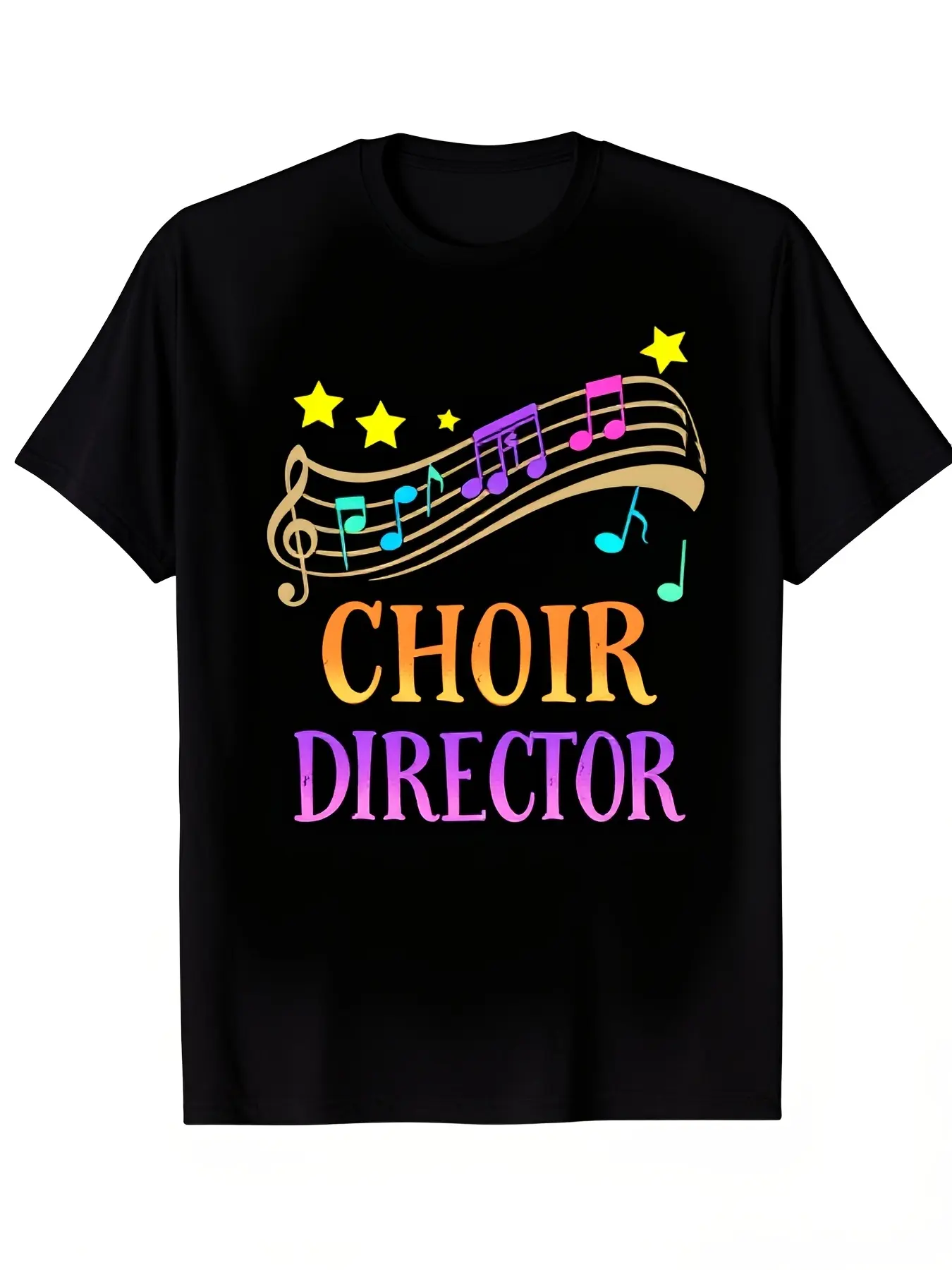 Choir Director TShirt Music Choral Teacher Gift Bl unisex soft cotton short sleeve t shirt, vintage graphic casual tee for men women teens, perfect birthday holiday gift for camping travel gym daily street  wear