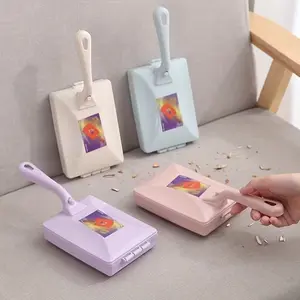 Home Cleaning Brush, Dual Roller Dust Removal, Long Handle Carpet Brush, Sofa Static Vacuum Sweeper, Bedroom Cleaning Tool, Fashionable Design, Cleaning Supplies