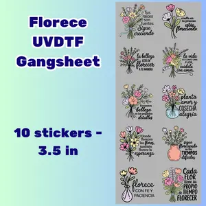 UVDTF Gangsheets for Cups and Mugs  / Vasos y Tazas