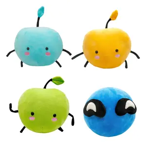 Cute Apple Plush Toy Hanging Decoration, Cartoon Small Apple Fruit Figure, Soft Stuffed Pillow Doll, Adorable Home Decor, Stuffed Animal Gift