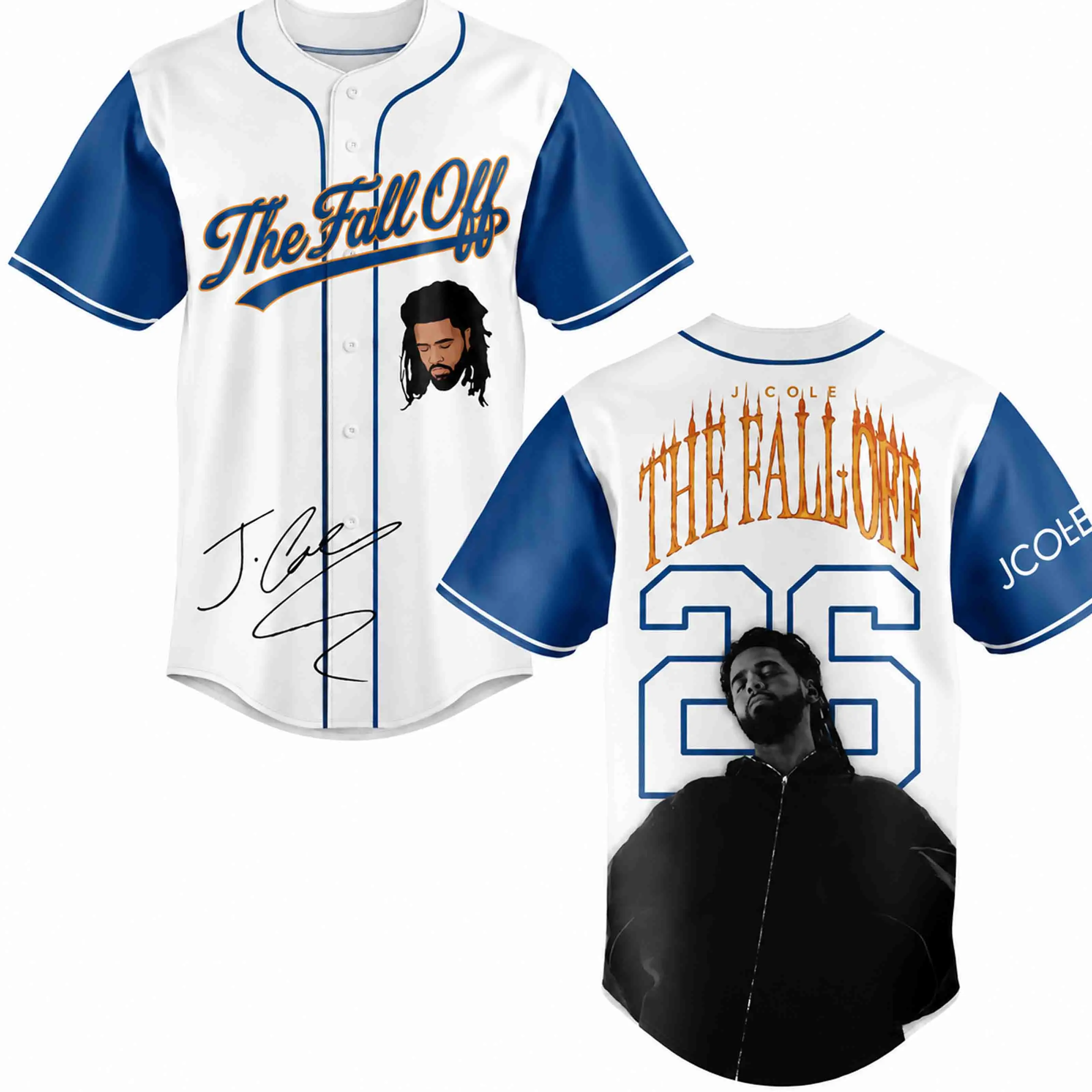J. Cole The Fall-Off Tour 2026 New Black Baseball Jersey, Disc 29, Disc 39 Hip-Hop Shirt, The Fall-Off Album Jermaine Lamar Cole Fan Graphic Tee, Cole World Music Fan Merch Shirt, Gifts Fan