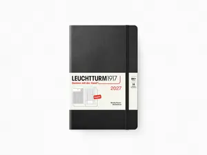 2027 Leuchtturm 1917 Monthly Planner with Notebook - BLACK