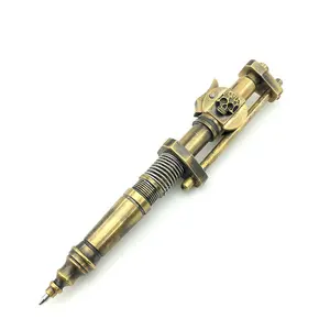 The "Dark Skull" - A Handcrafted Sliding-Action Brass Pen