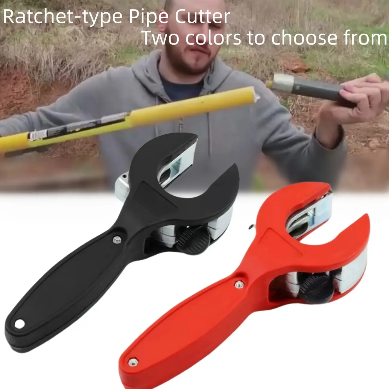 Heavy-Duty Ratchet Pipe Wrench for Air Conditioning Repair, Multi-Use with High-Speed Steel Blades, Zinc Alloy Construction, Ideal for Various Pipe Types, Plumbing Wrench, Multifunctional Ratchet Wrench