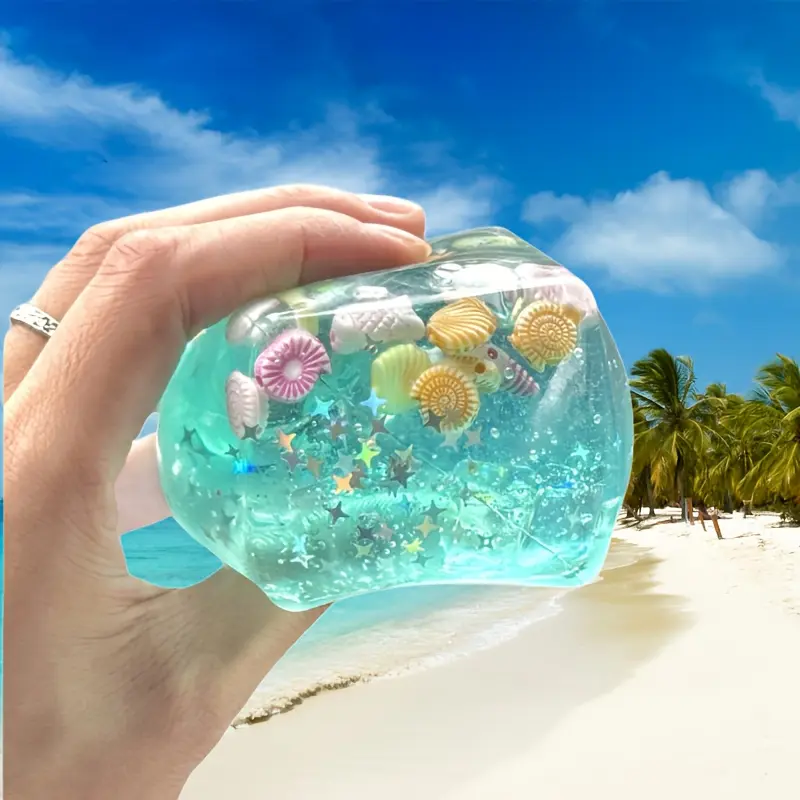 Sky Blue, Slow Rebounding and Relaxing Cube, Cube Squeeze Stress, Squeezable Toy, Ocean Style, Soft Squeezable Maltose Toy, Office Relaxation Items, Halloween and Thanksgiving Gifts, Party Toys, Fidget Squeeze, Squishy Cube, Sensory Stress Reliever
