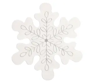 Sparkle Snowflake Placemat Set of 6 by Valerie