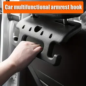 Car Seat Armrest Hook Multifunctional Car Storage Hook Seat Back Hanging Hook Storage Bag Hook For Elderly Up And Down Hook Car Interior Accessories