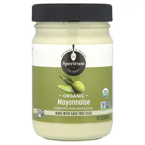 Spectrum Culinary Organic Mayonnaise Blended With Extra Virgin Olive Oil, 12 fl oz (354 ml)