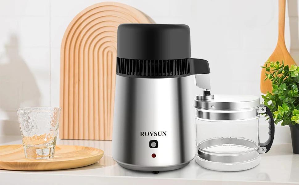 [FLASH SALE] ROVSUN 1.1 Gallon Water Distiller Countertop Silver