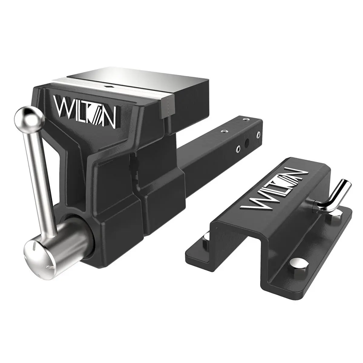 Wilton Heavy-Duty Portable ATV Hitch Vise, 39.6 lbs, with 360-Degree Locking Handle, Secure Locking Grip, Integrated Carrying Handle, and Mounting Bracket for Bench or Trailer