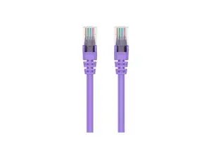 Belkin A3L980-15-PUR-S 15 ft. Cat 6 Purple Snagless Patch Cable