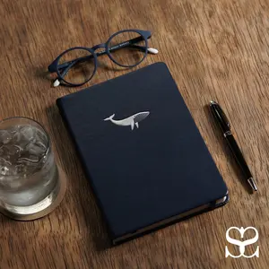 SETTINI Navy Whale Hardcover Journal