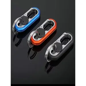 3pcs Durable Zinc Alloy Keychain Pack, Modern Design with Safety Clip, Anti-Loss Fashion Accessory, Stylish Dual Car Key Holder, Perfect Party Gifts for Guests, Birthday Party Favors, Wedding Giveaways, Elegant Festive Goodie Bag Fillers, for Men Women