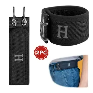 2 PCS velcro vibes belt health Tactical Metal Hook ElasticBelt (Unisex) - Patented No - Buckle Invisible Design | SoftAdjustable Side TikTokShopBlackFriday