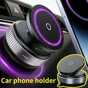 Adjustable Vacuum Magnetic Phone Holder, Car Phone Mount and Hands-Free Stand for Car, Gym Mirrors and Other Smooth Surfaces, Compatible with All Smartphones, Durable Structure, Car Cellphone Mount