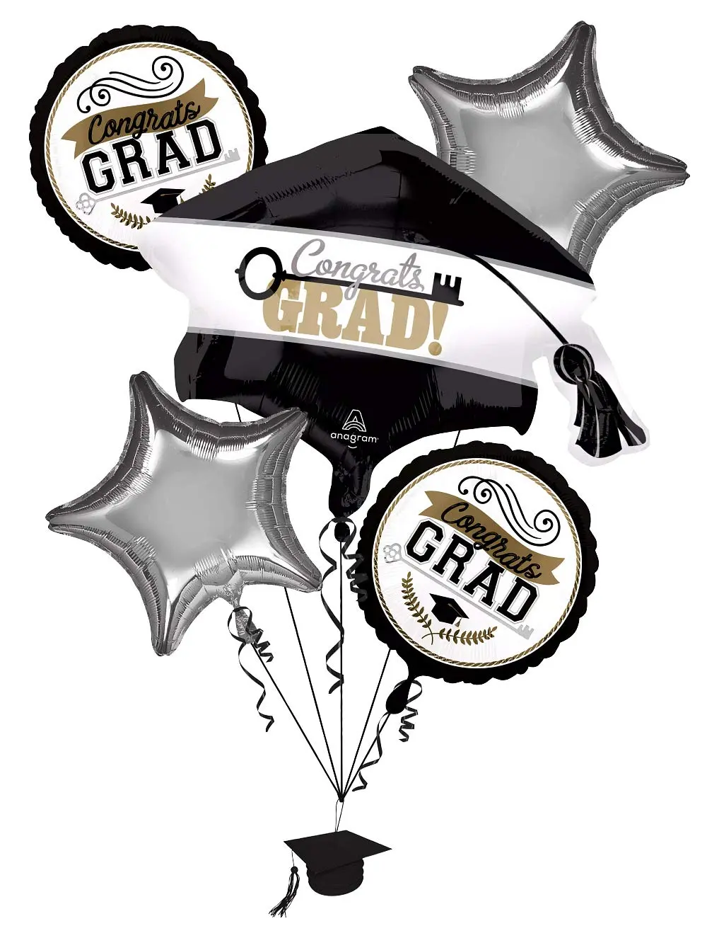 Achievement is Key Graduation Balloon Bouquet