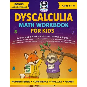 Dyscalculia Math Workbook for Kids Ages 6-8: Fun Games & Worksheets for Learning Support | Easy Daily Activity Toolkit for Young Learners with Number ... for Dyslexia, Dysgraphia & Dyscalculia)