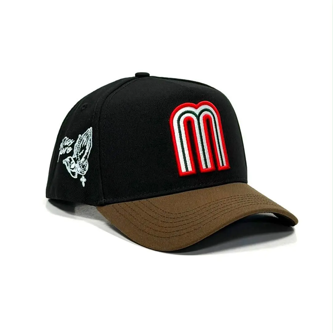 SI DIOS QUIERE HAT BLACK/BROWN BRIM
