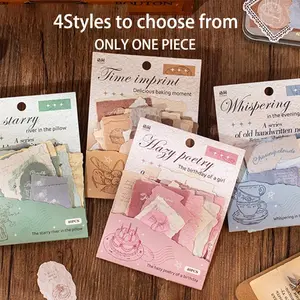 40 Sheets Vintage Handwritten Letter Sticker Pack, DIY Journal Scrapbook Frame Album Calendar Greeting Card, Retro Stationery Supplies, Scrapbooking, Scrapbook Materials