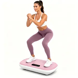 Vibration Plate Machine for At Home Gym Equipment, High-Power Gym Equipment with 440lbs Weight Capacity, Bluetooth Remote Control, 4 Workout Modes for Whole Body Fitness (Vibration Plates)