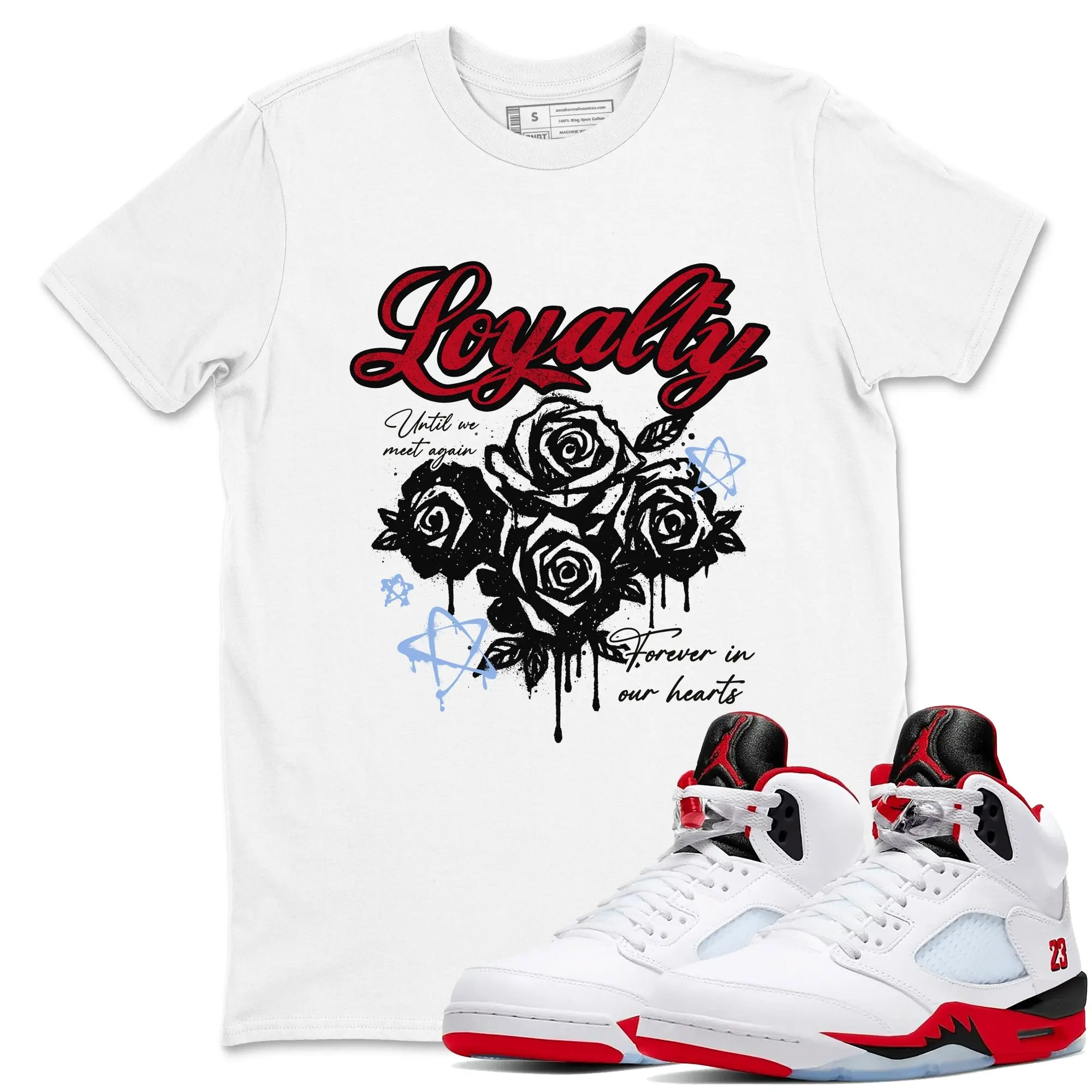 Loyalty SNRT Sneaker Tees - Air Jordan 5 Fire Red
