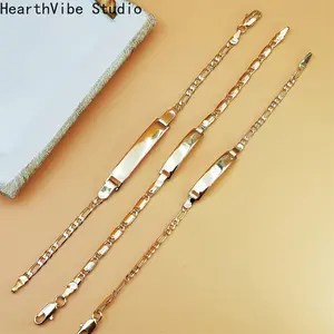 A Unique And Sophisticated Golden Polished Bracelet , Featuring a Minimalist Design Perfect for Everyday Wear, Making It an Ideal Gift for Friends Or Besties