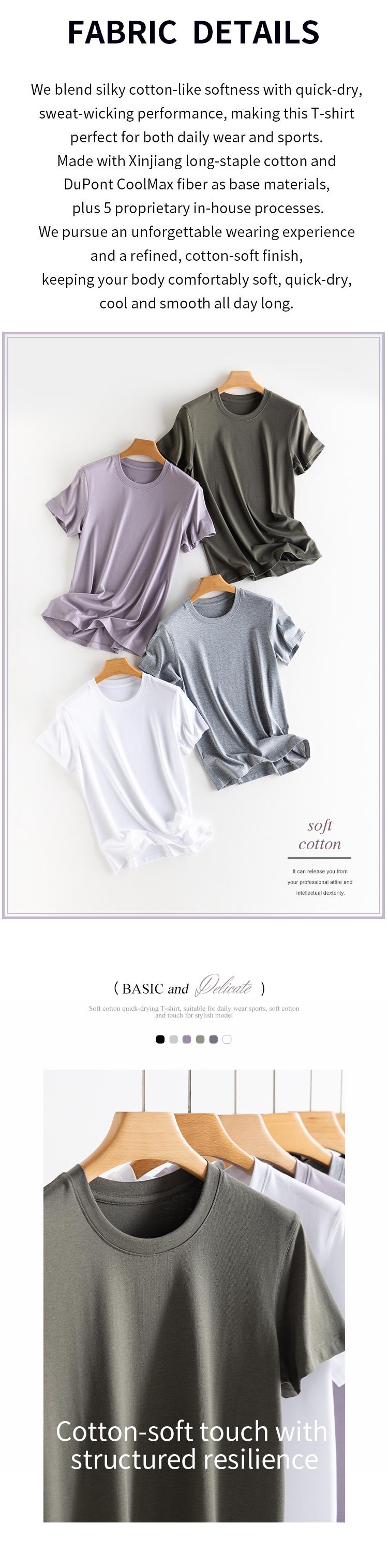 2-Pack Soft Cotton Quick Dry T-Shirts for Women | Casual Basic Tee Value Set Streetwear
