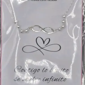 925 Silver Infinity Bracelet with Beads