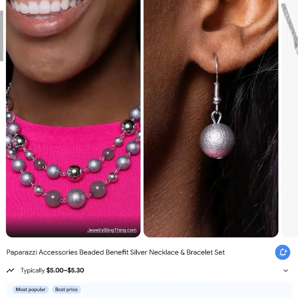 Paparazzi Beaded Benefit Silver Necklace for Women