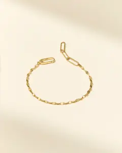 Gold Confetti Chain Bracelet