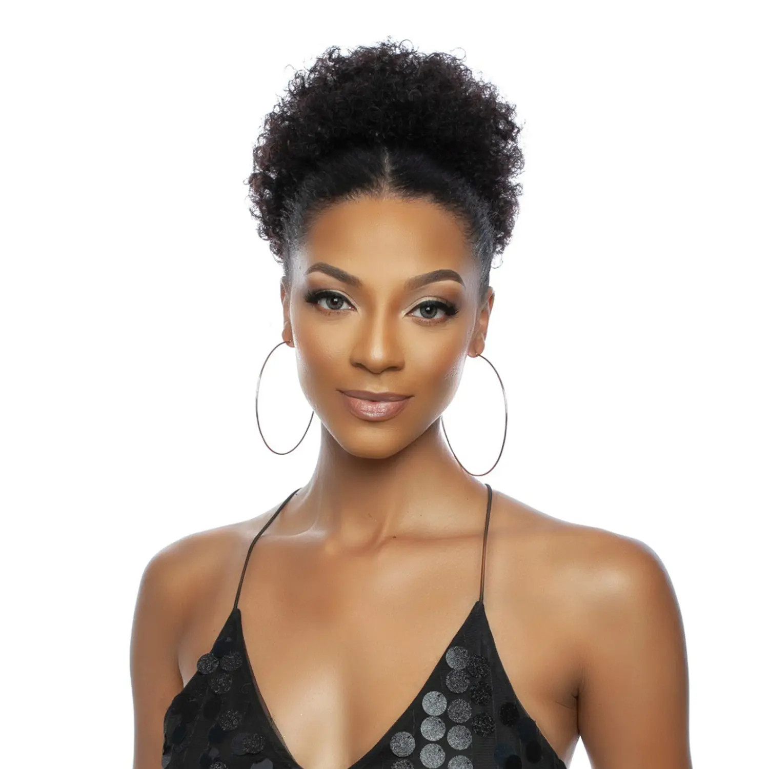 Mane Concept Pristine Queen PQWNT03 100% Human Hair Ponytail, Large Long Afro Puff Drawstring Extension for Unisex, Quick Install with Adjustable Combs, Ponytails, Adult, F430, Adjustable Tabs With Combs, F1b27, F1b99j, Drawstring Ponytail, Extended Ponyt