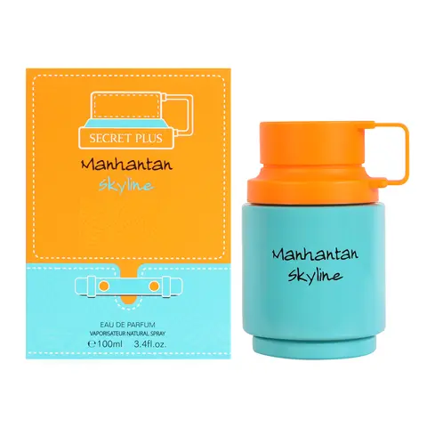 Secret Plus Manhatan Skyline Eau De Parfum Vaporisateur Natural Spray for Men 100ml 3.4fl.oz. Fresh Invigorating Scent