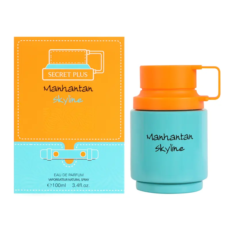 Secret Plus Manhatan Skyline Eau De Parfum Vaporisateur Natural Spray for Men 100ml 3.4fl.oz. Fresh Invigorating Scent