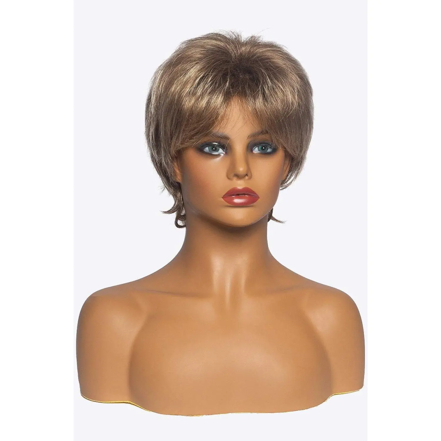 Synthetic Short Layered Wigs in Blonde 3''