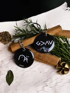 EWOPT Personalized NFC Keychain - Bible Verses Daily Keychain, Anxiety Relief Charm, Fashionable Christian Keychain for Men & Women