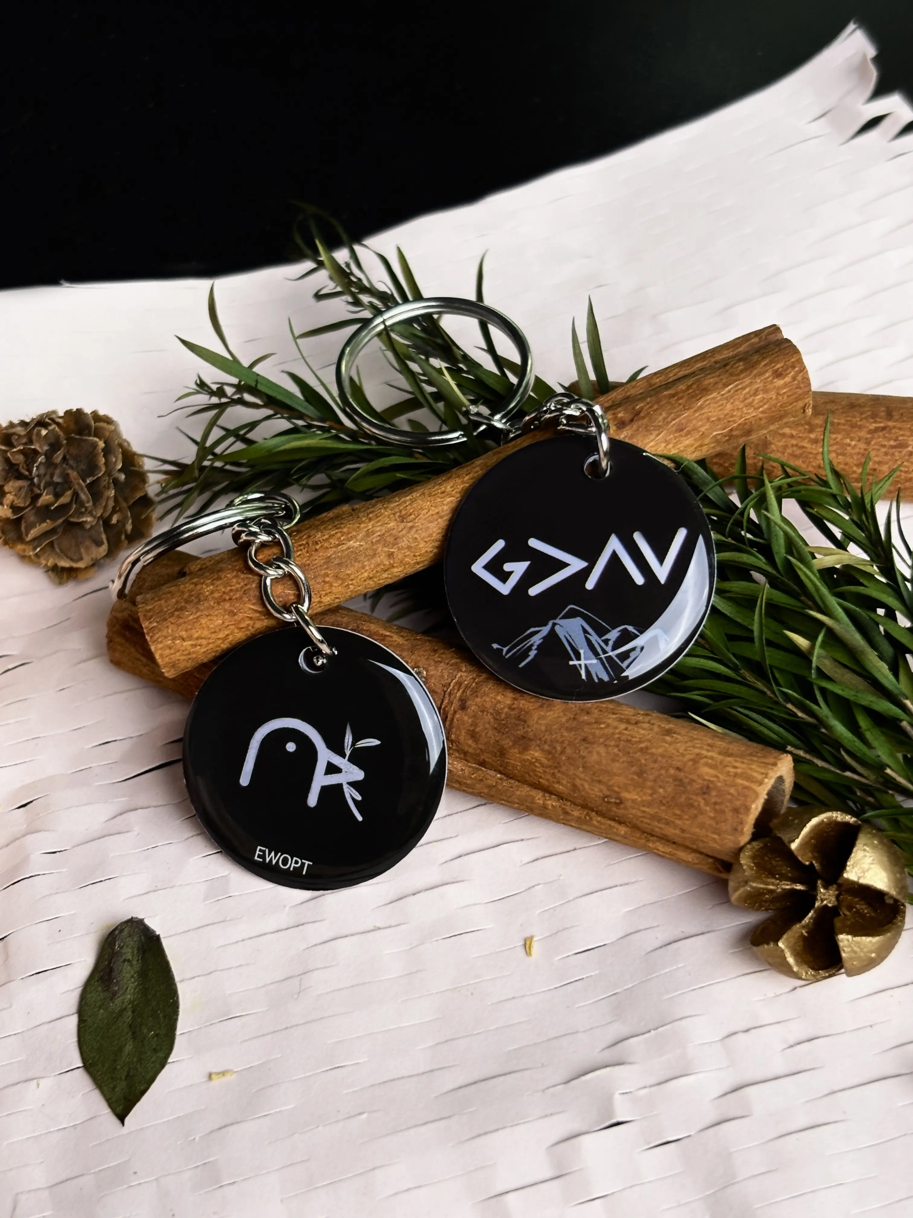 EWOPT Personalized NFC Keychain - Bible Verses Daily Keychain, Anxiety Relief Charm, Fashionable Christian Keychain for Men & Women