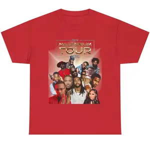 Millennium Tour Unisex Cotton Tee, Retro Concert Shirt, Music Festival Apparel, 2025 Event T-shirt, Hip Hop Merchandise, Gift for Music