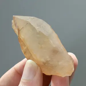 2.5in 52g ET DT Pink Shadow Smoky Scarlet Temple Lemurian Seed Quartz Crystal, Serra do Cabral, Brazil