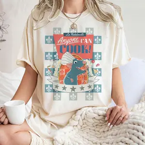 Ratatouille Remy Anyone Can Cook Poster Shirt, Holiday Vacation Gift Unisex Adult T-shirt Shirt
