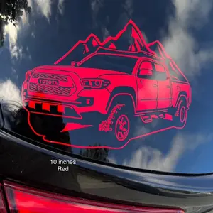 Taco Truck Decal Sticker - Customizable for Cars, Trucks, SUVs, Glass Doors, Windows, Fridges - Available in Multiple Colors Vehicle Exterior Decoration