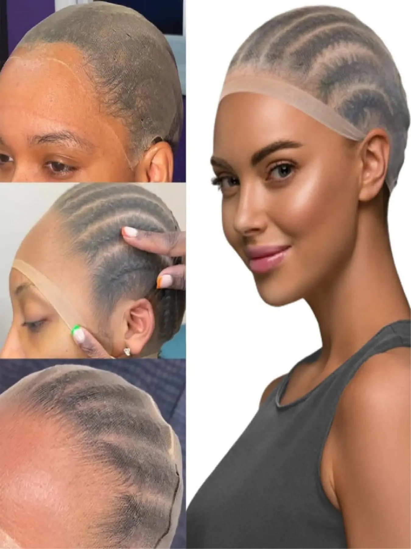 100pcs HD Wig Caps Ultra Thin, Breathable for Women, Lace Front Wig Caps, Stocking Caps, All Seasons, No Ca Prop 65 Re