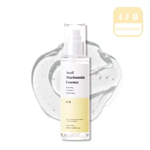 4PM Snail Niacinamide Essence, Snail Secretion Filtrate 95%, Niacinamide 2.8%, for Glass Skin Repair, Face Glow Brightening & Soothing Essence