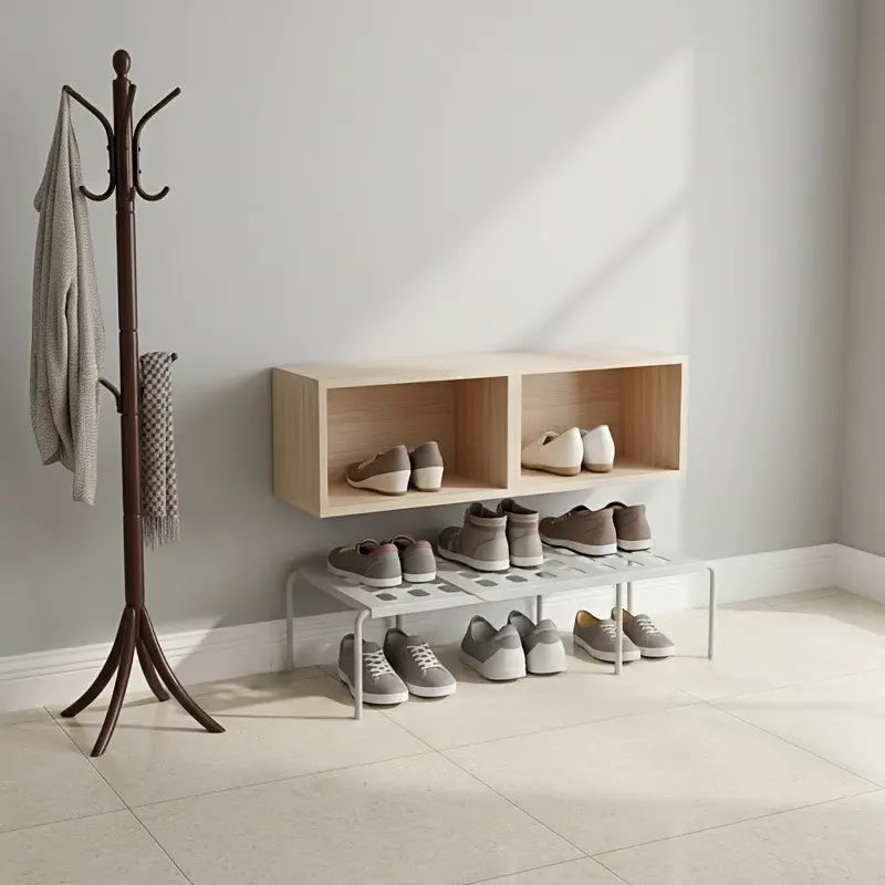 Transparent Plastic Shoe Rack, No Assembly Required, Multi-Layer Space Saving, Dustproof and Moisture-Proof, Easy to Clean, Ideal for Entryway